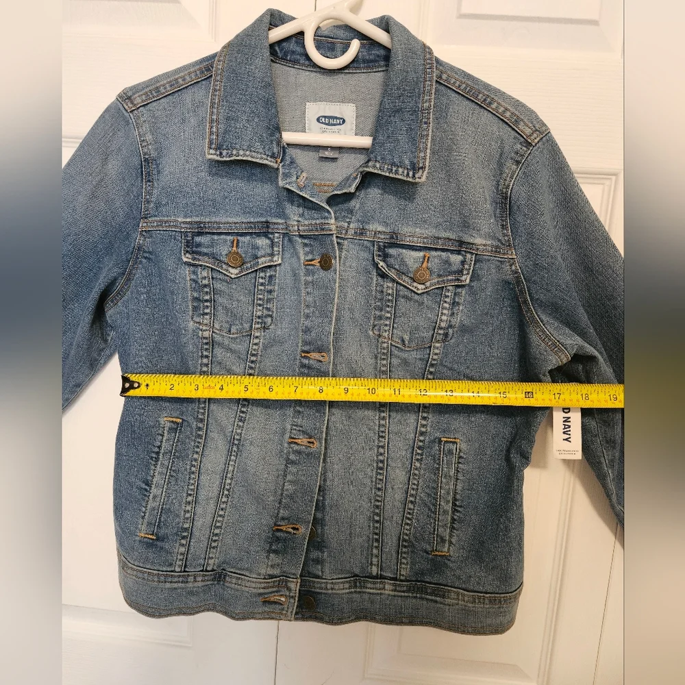 Old Navy Denim (Jean) Trucker Jacket Womens Size L - Picture 8 of 8